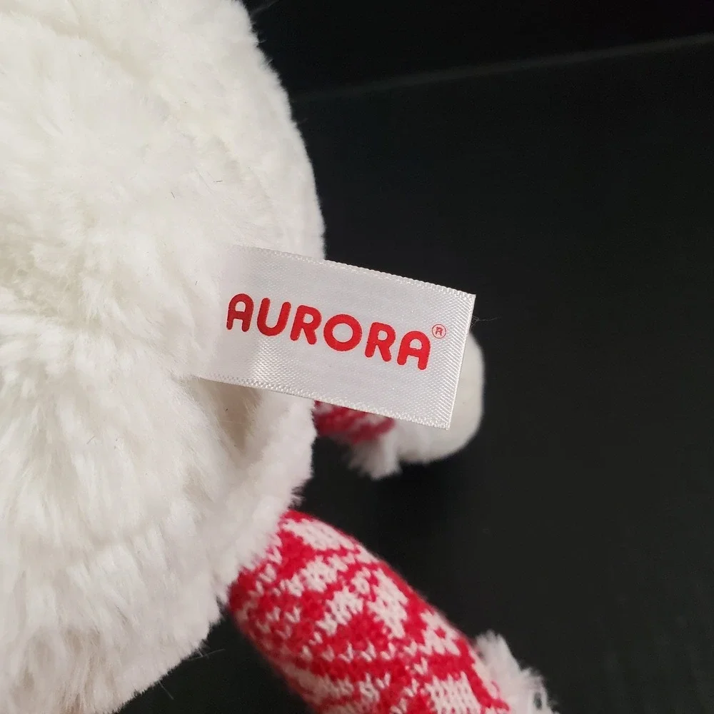 Aurora Snowball White Sloth Holiday Christmas Plush 14